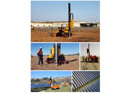 Pile Driver for Solar Photovoltaic Installation Jobs