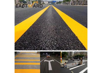 Reflective White And Yellow Thermoplastic Road Marking Powder Paints For Traffic Lines